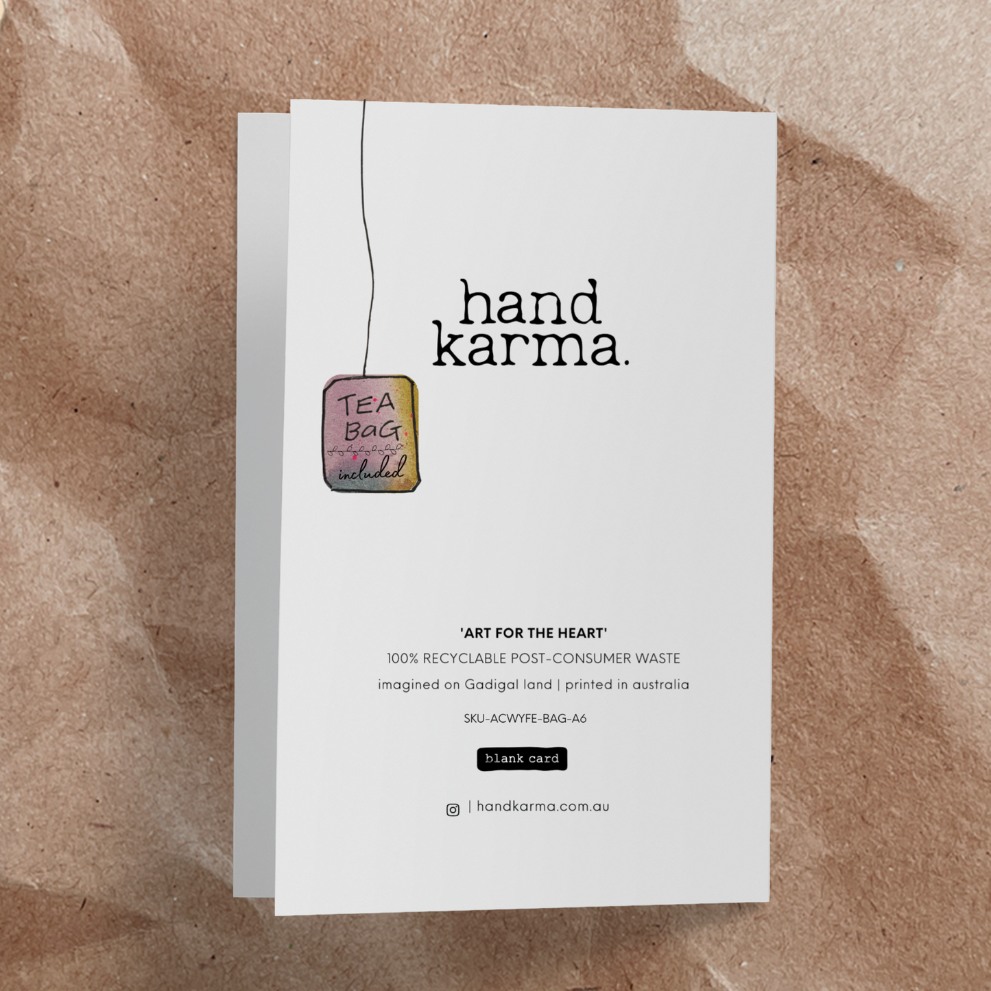 Tea and Kind Words Bundle- 6 Cards & Free Shipping