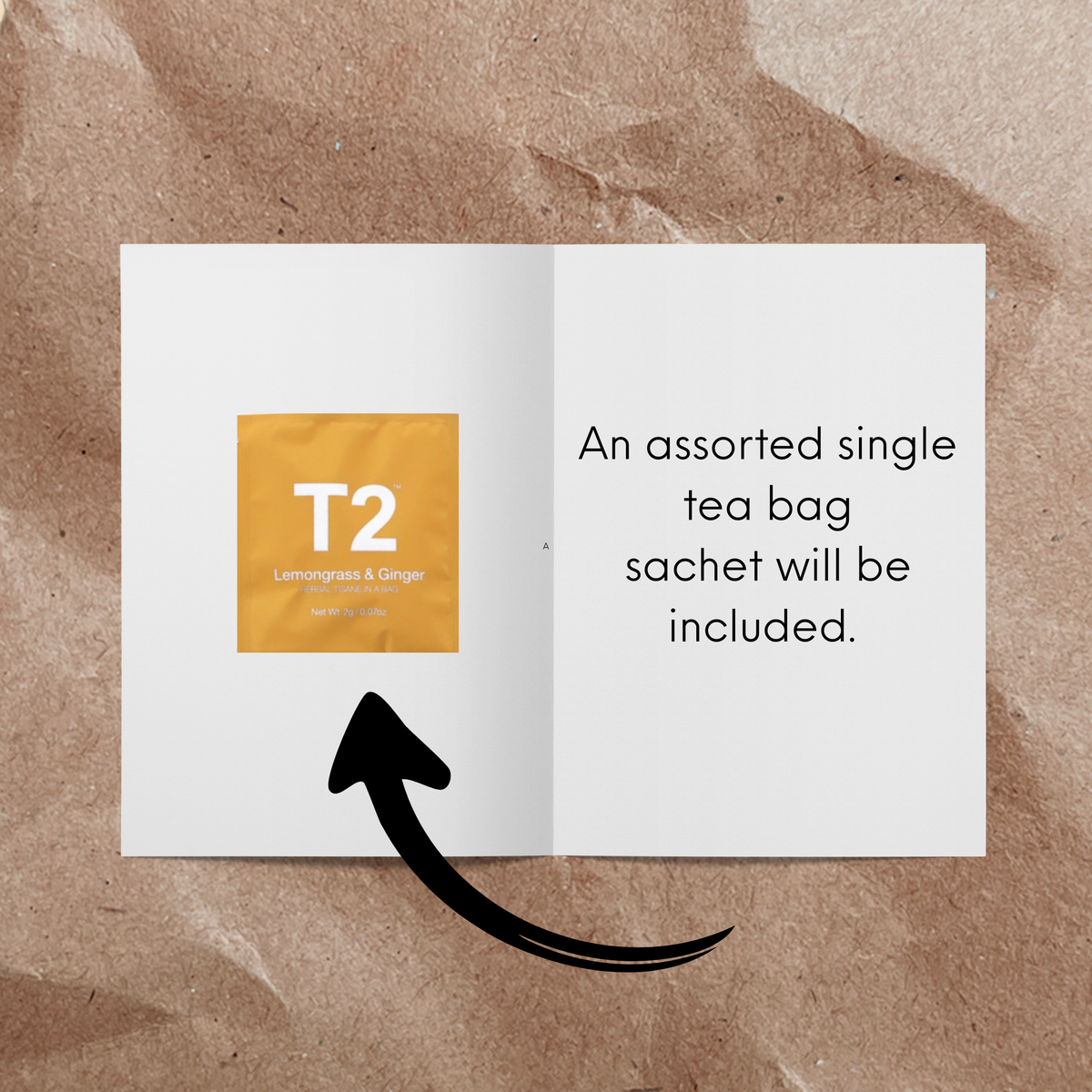 Always here for a cuppa and a chat Tea Bag Card - Handkarma