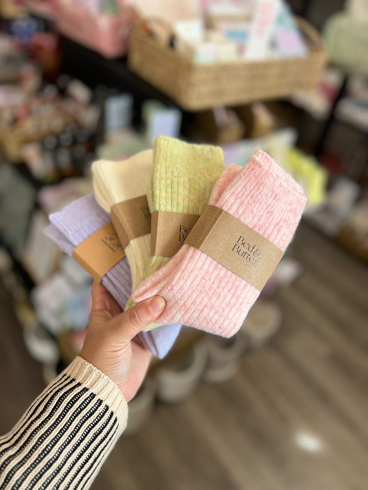 Bed & Butter Socks - Peach