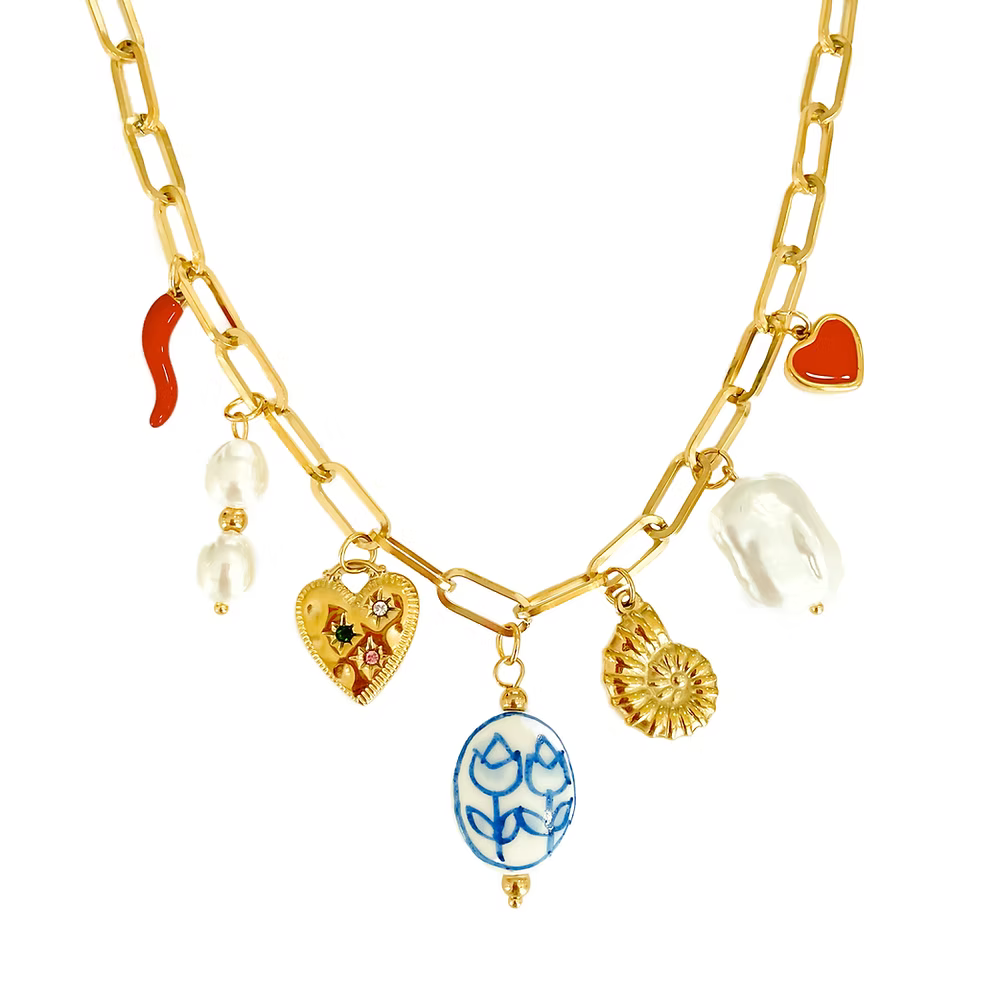 Charm Necklace Tulip
