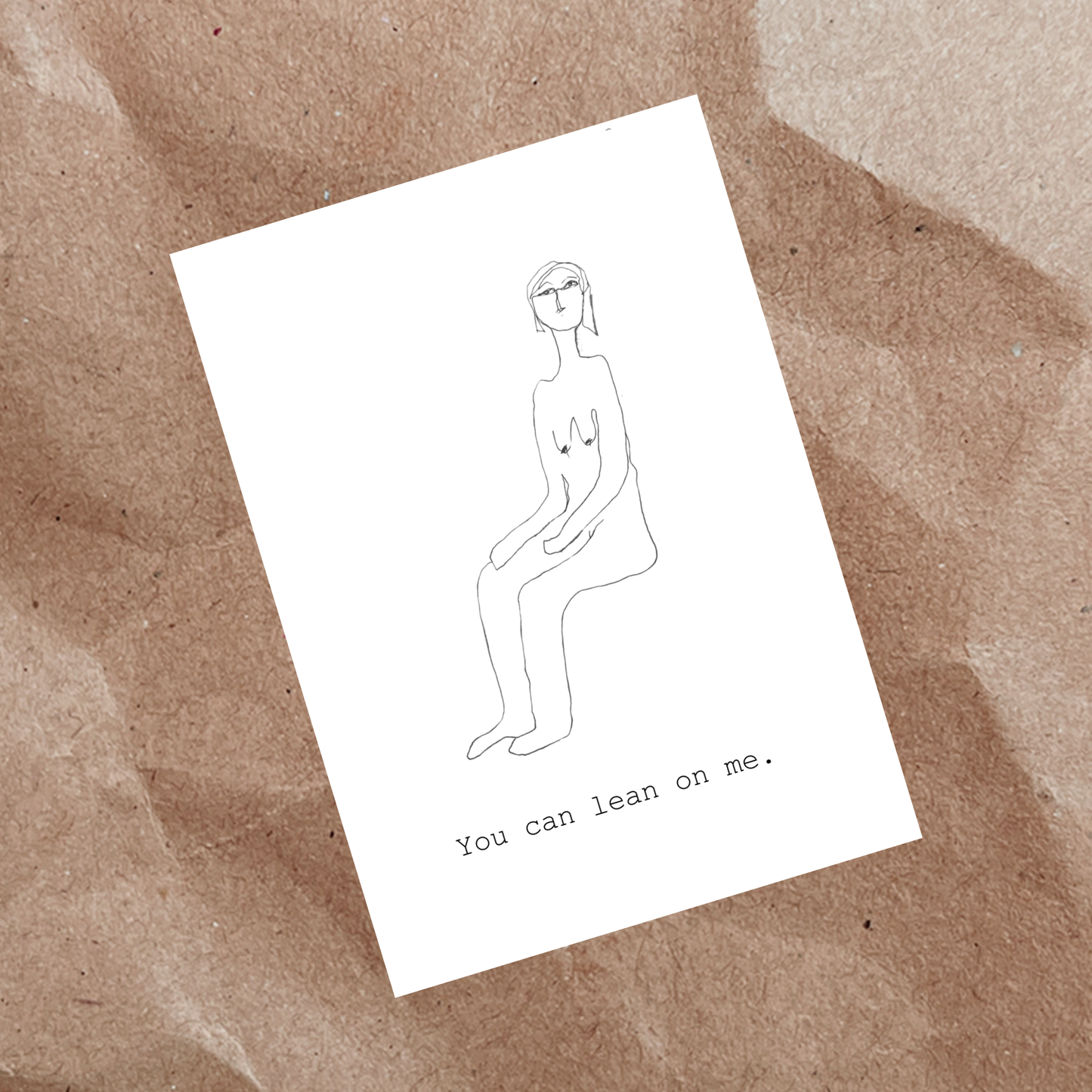 You can lean on me-A4