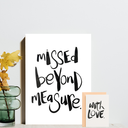 Missed Beyond measure - A4 & Free Card