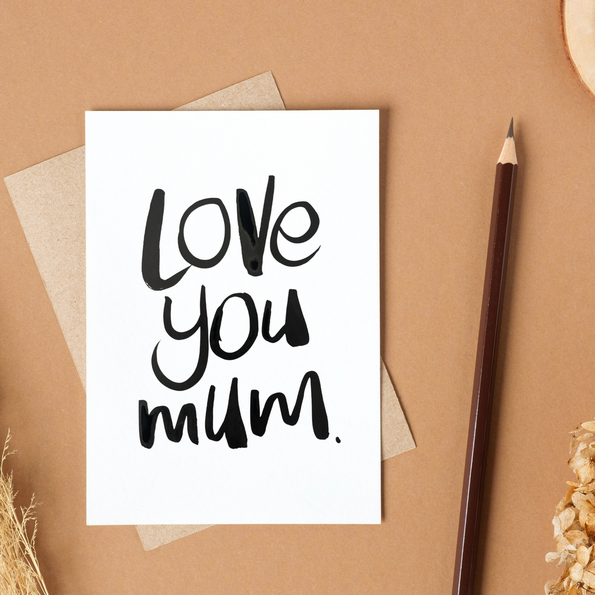 Love you Mum Card - Handkarma