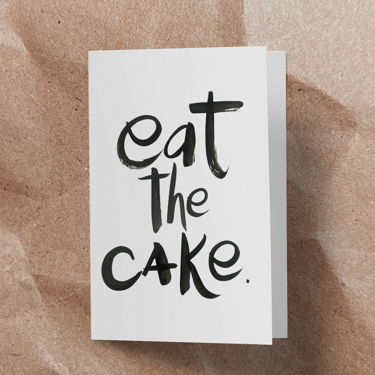 Eat the cake Card - Handkarma