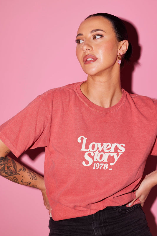 Pink and Red Heart Hoops
