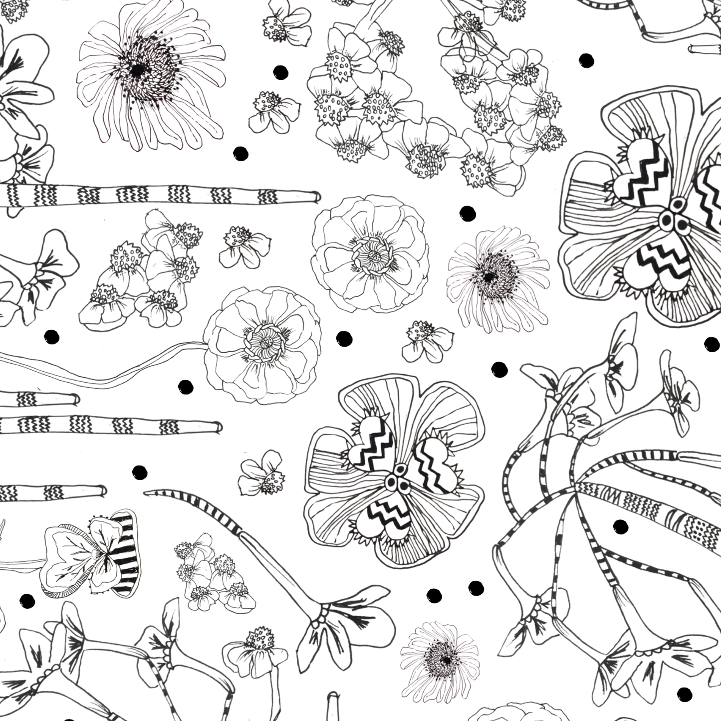 'Flower Wall' wrapping paper.