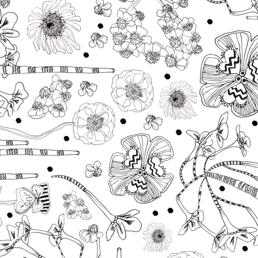 'Flower Wall' wrapping paper.