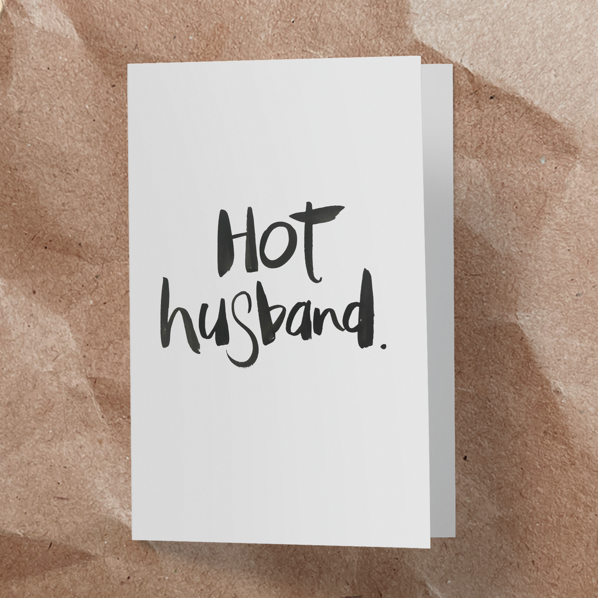 Hot Husband card - Handkarma