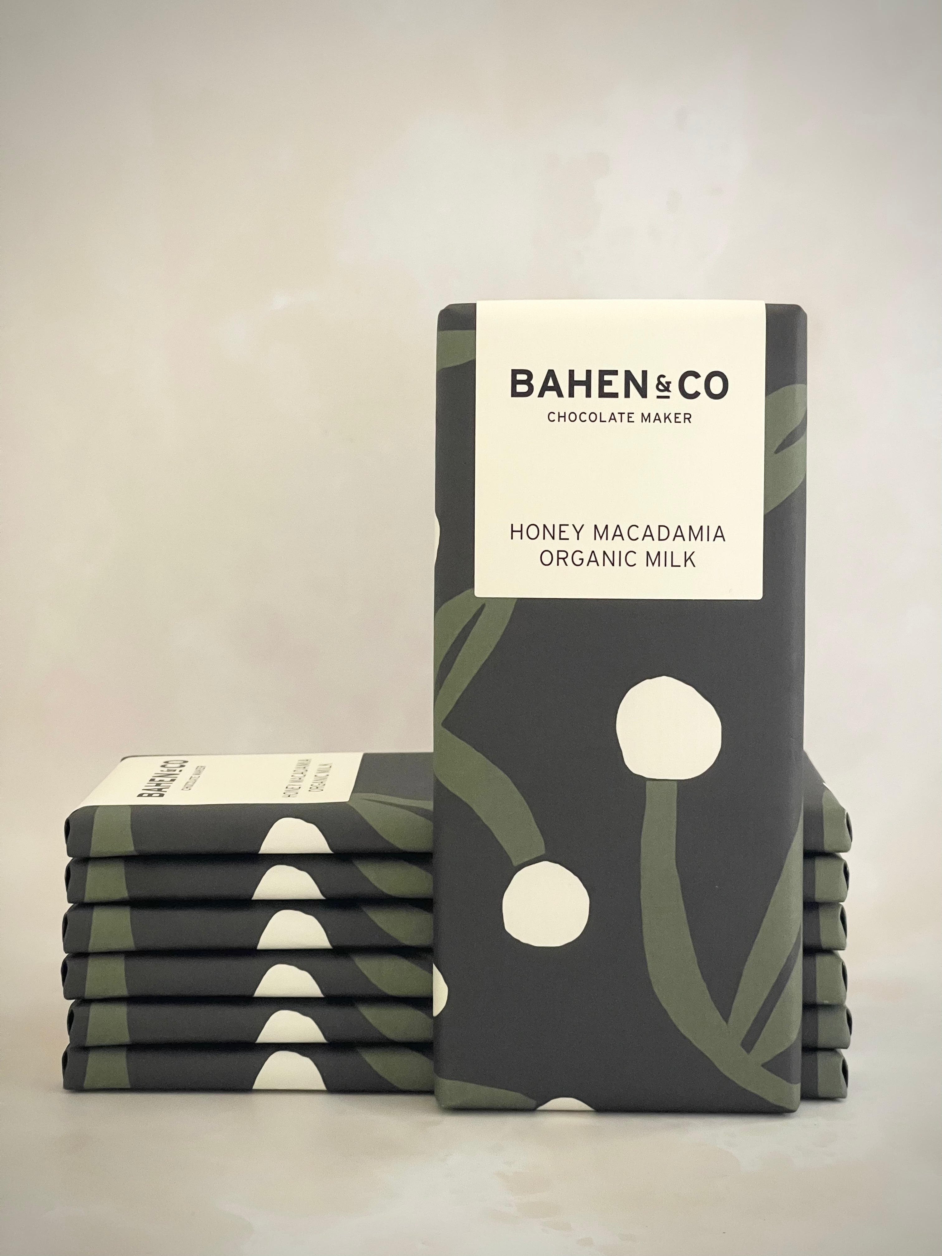 Honey macadamia Milk Chocolate Bar - Bahen & Co