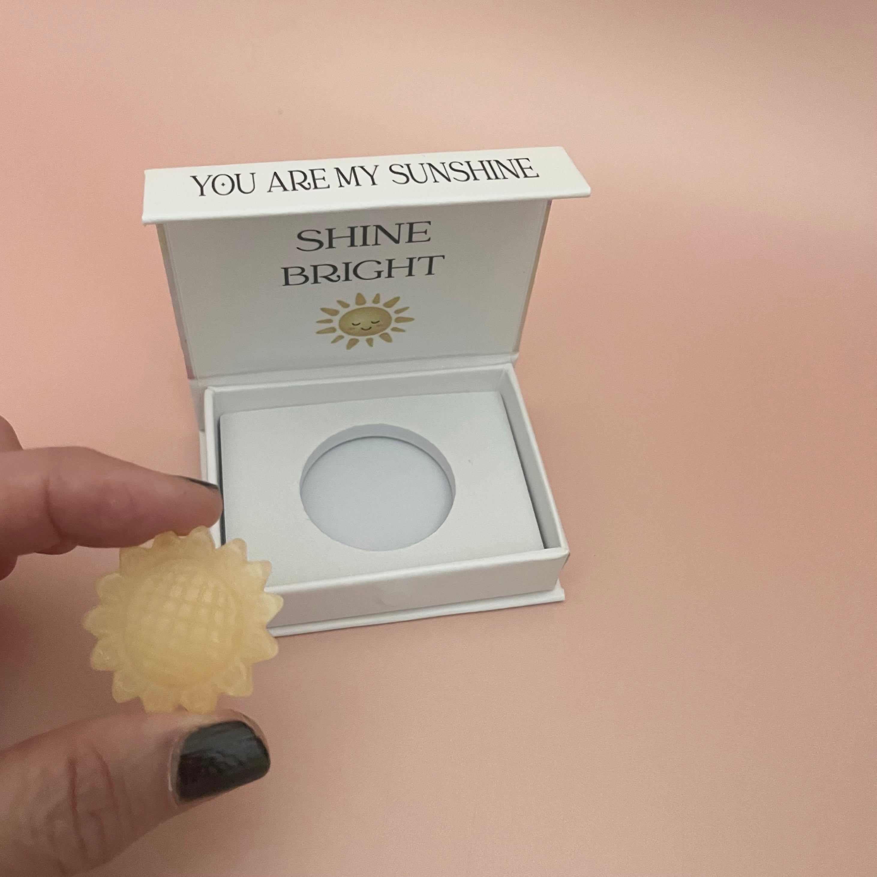 You are my sunshine - Yellow Jade Crystal Gift Box