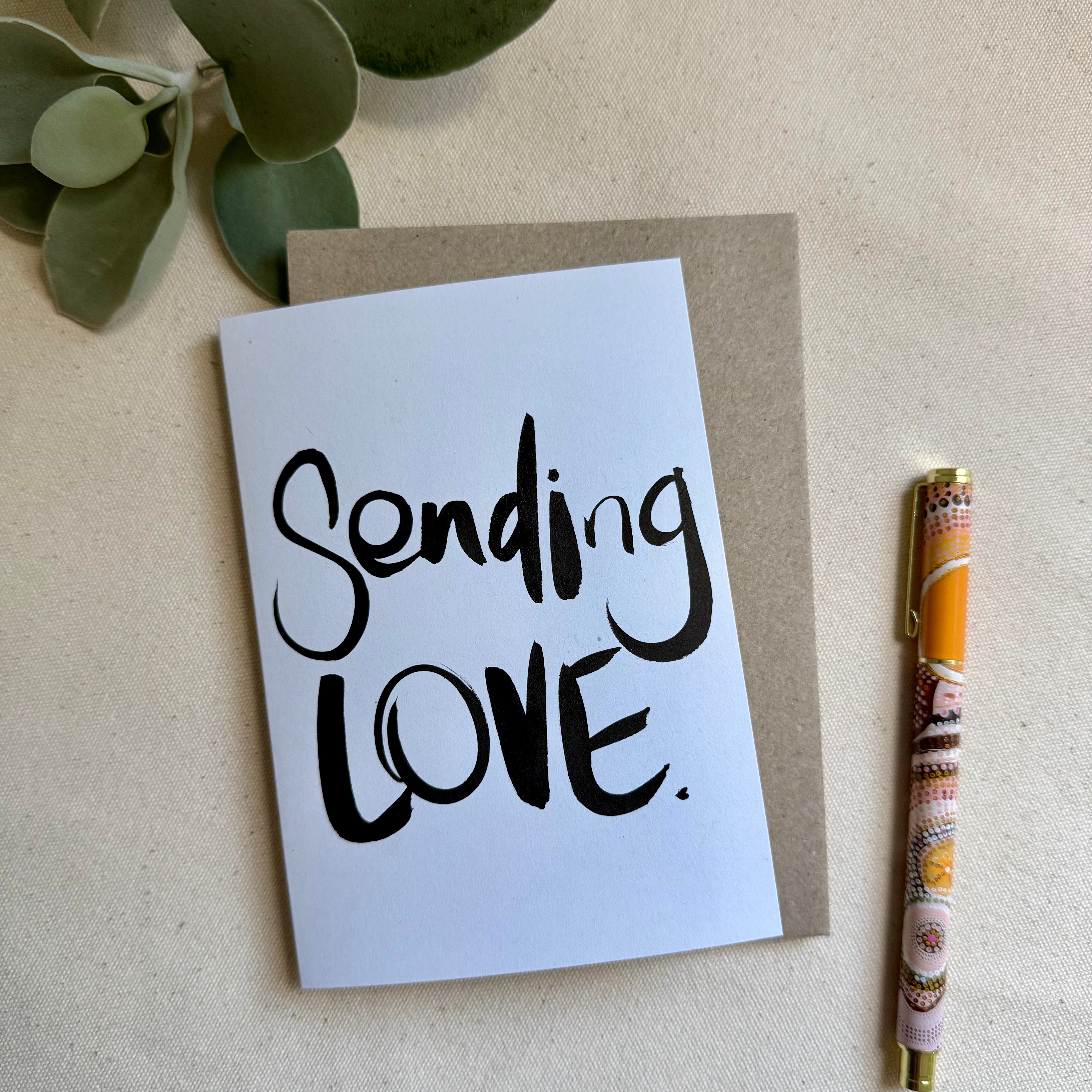 Sending Love Card - Handkarma