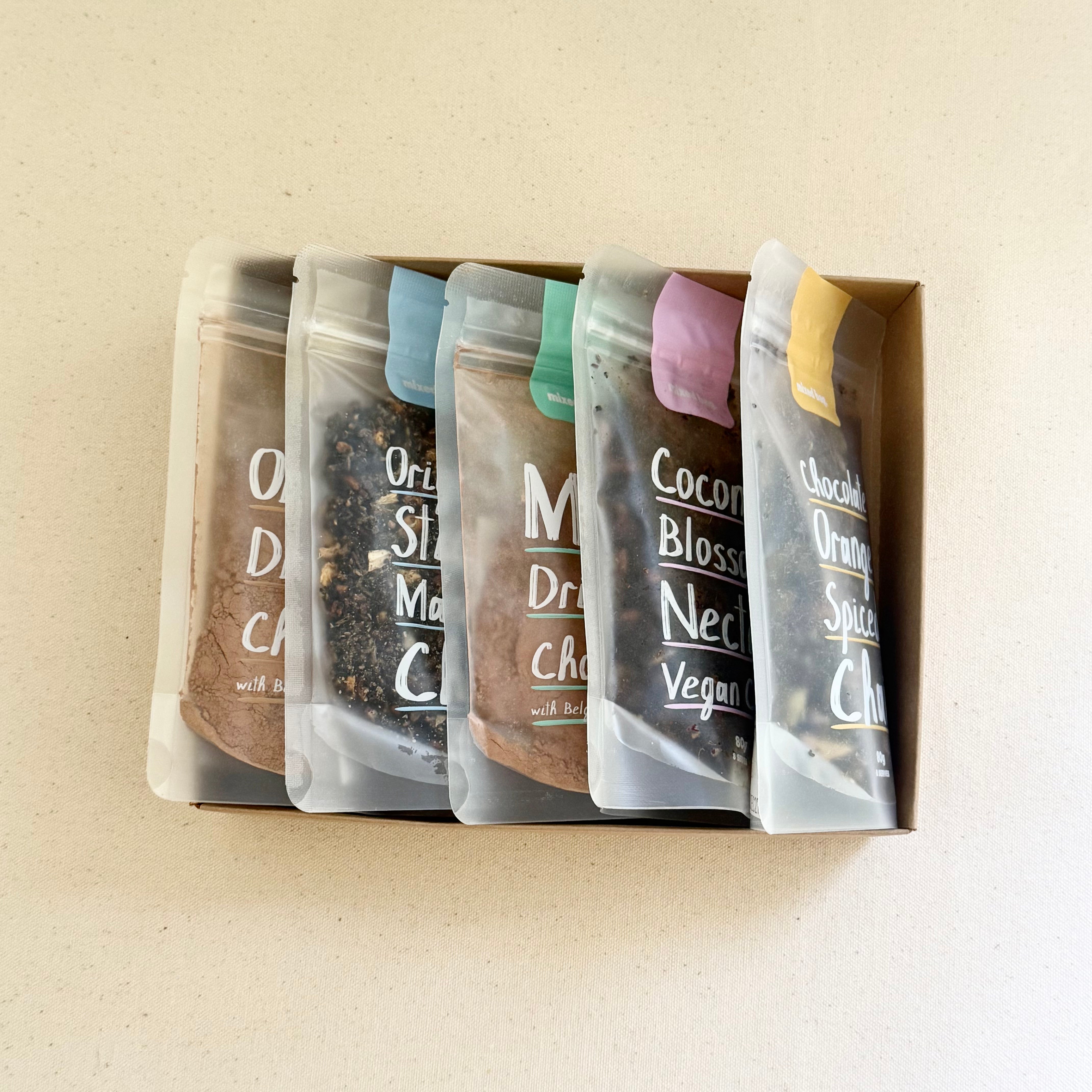 Mixed bag - Chai, Hot Chocolate Sampler Box