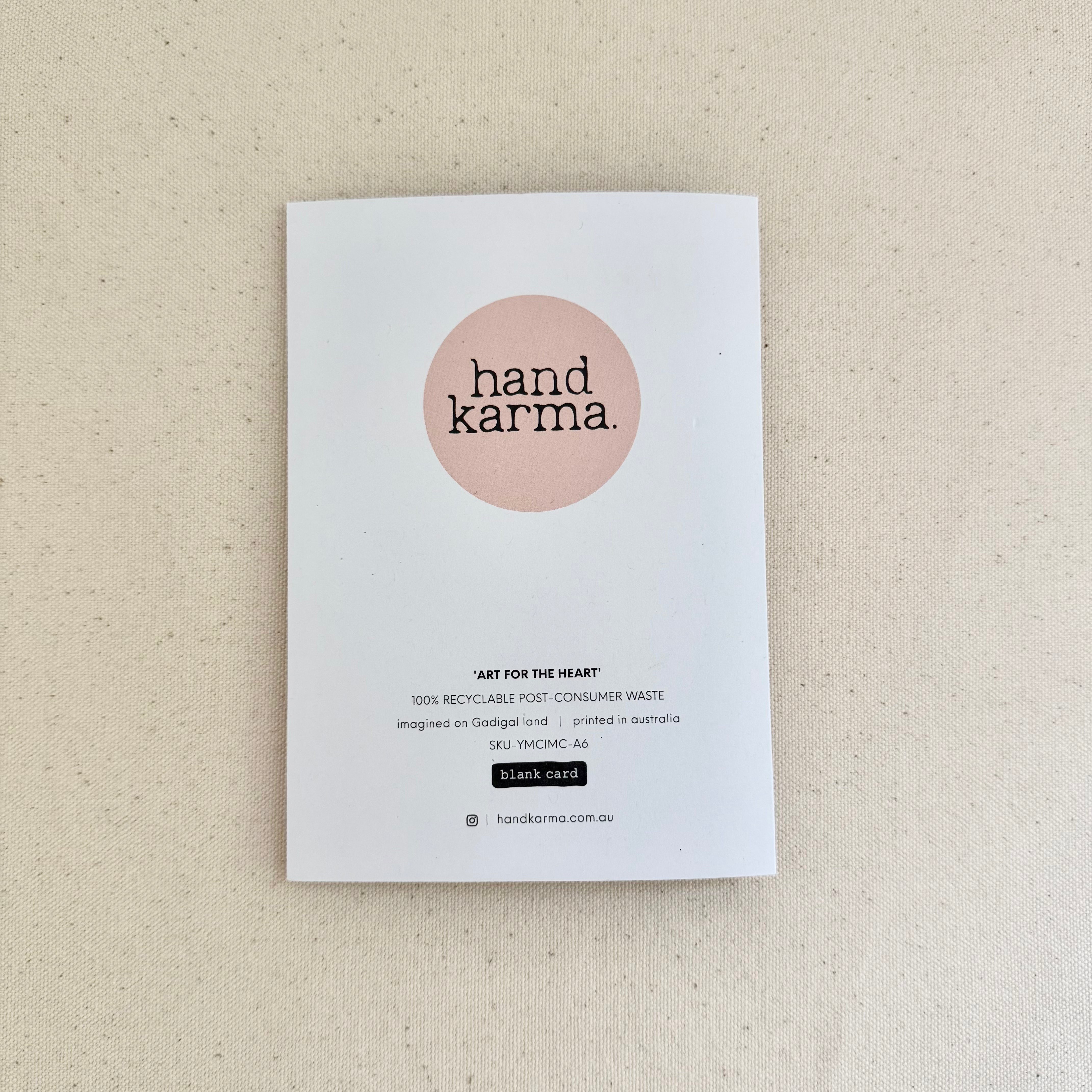 No words just Love Card - Handkarma