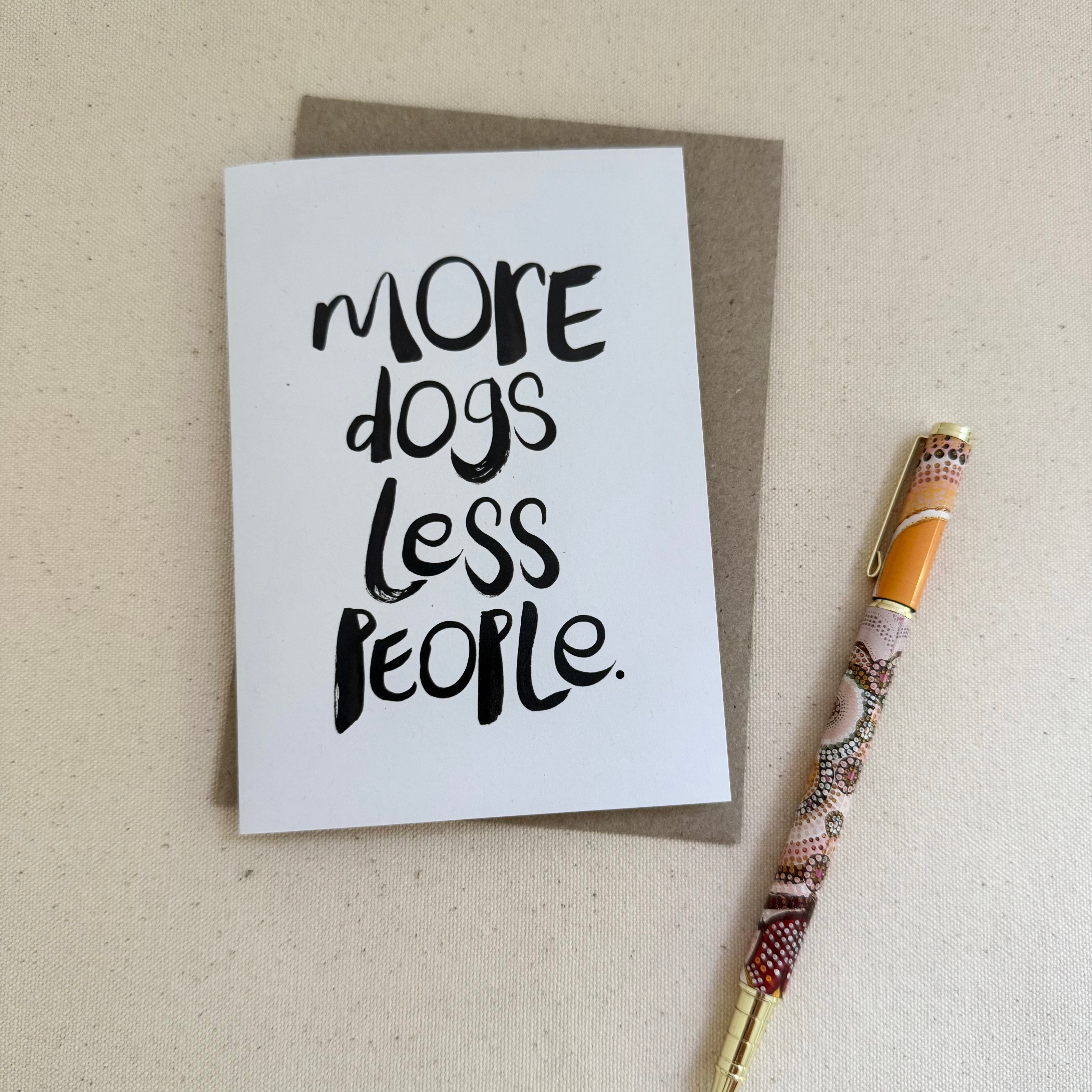 More Dogs less people Card - Handkarma