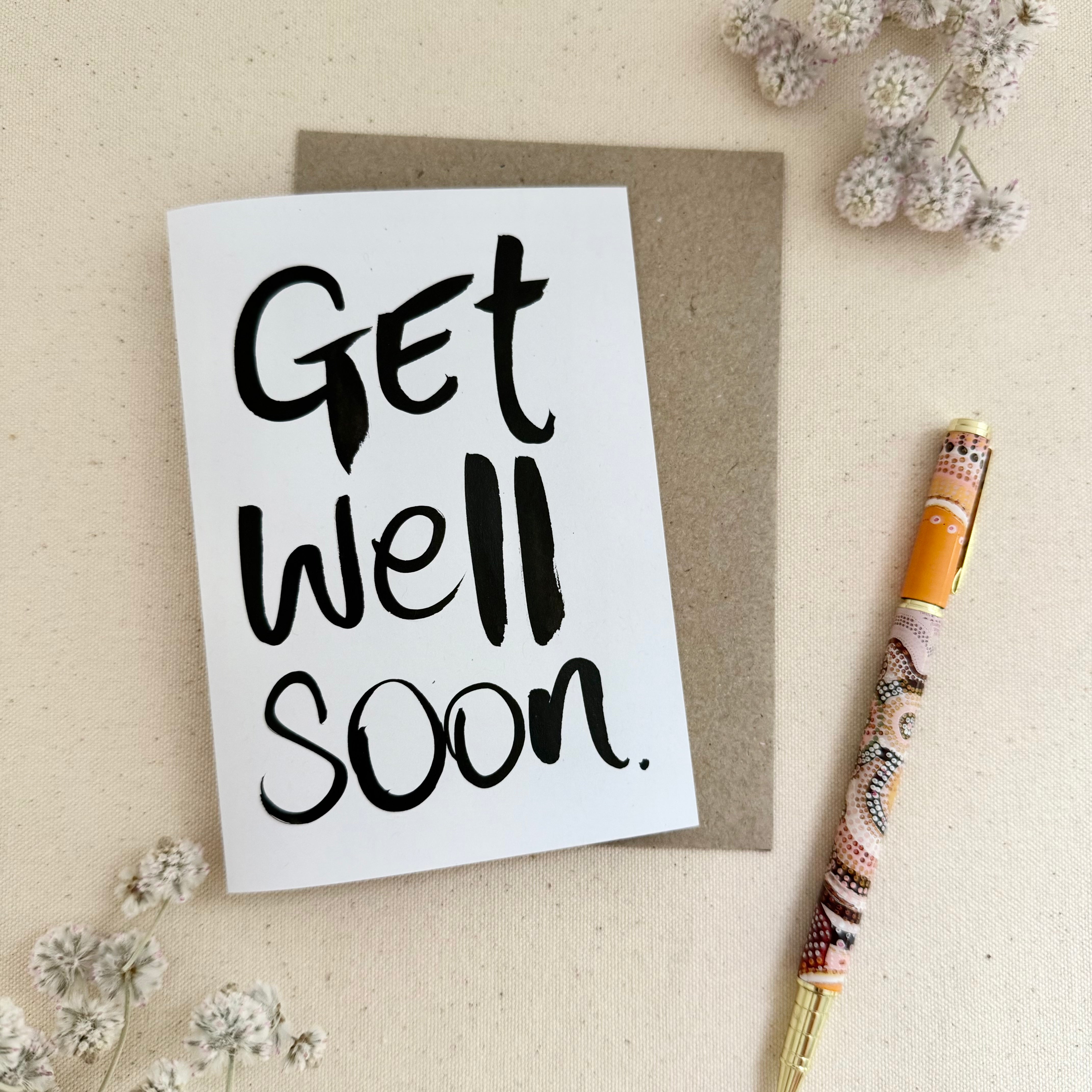 Get Well Card - Handkarma