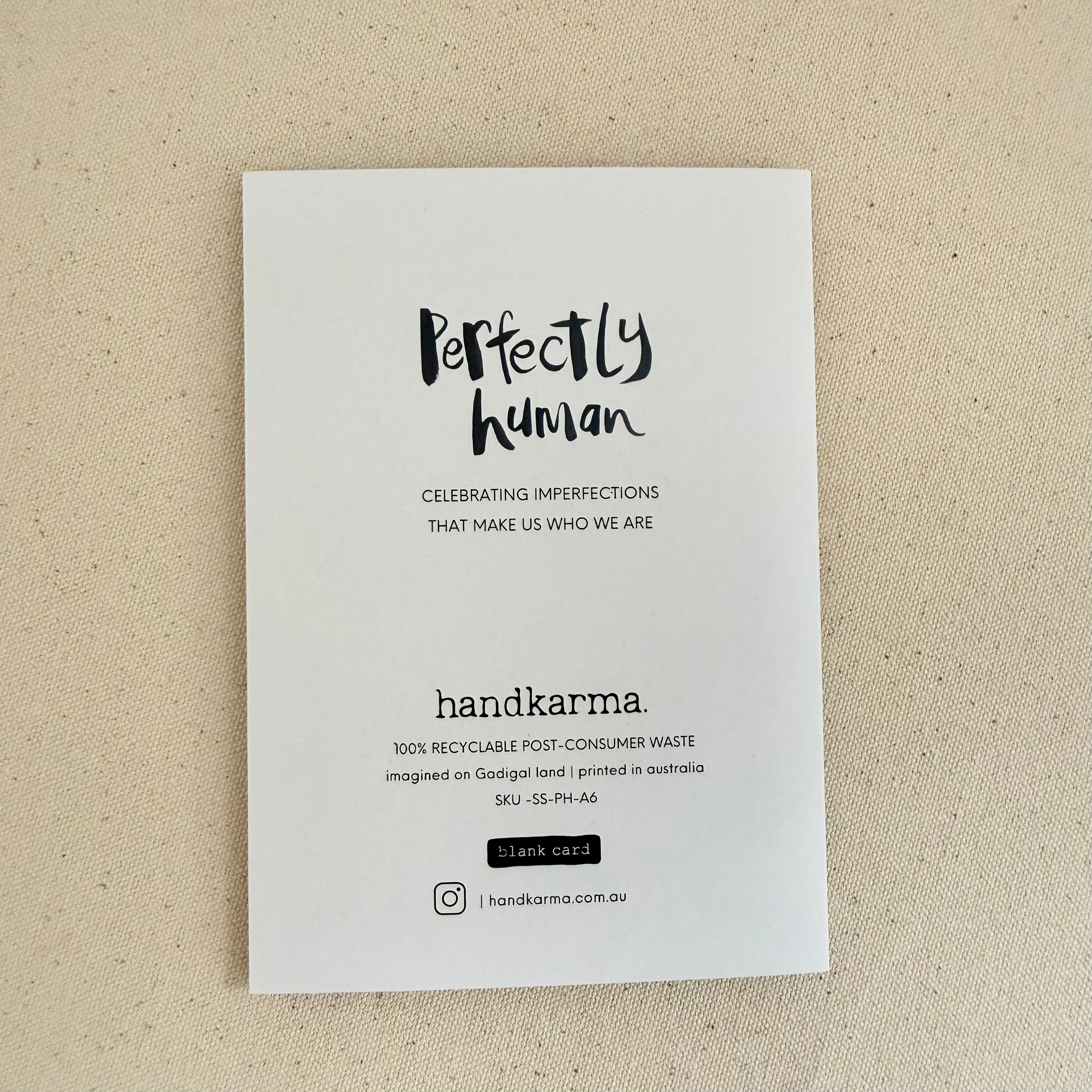 You can lean on me Card - Handkarma