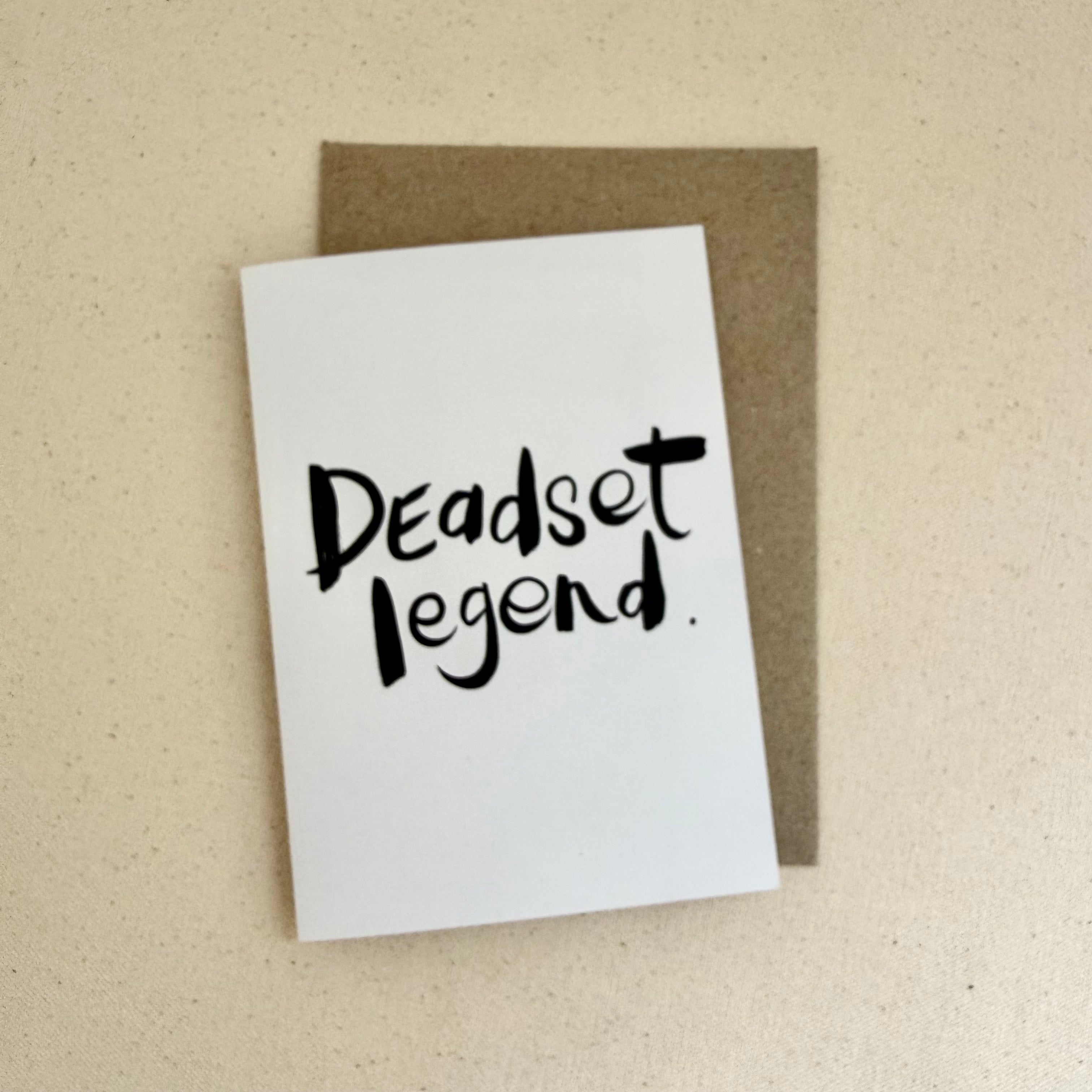 Deadset legend Card - Handkarma
