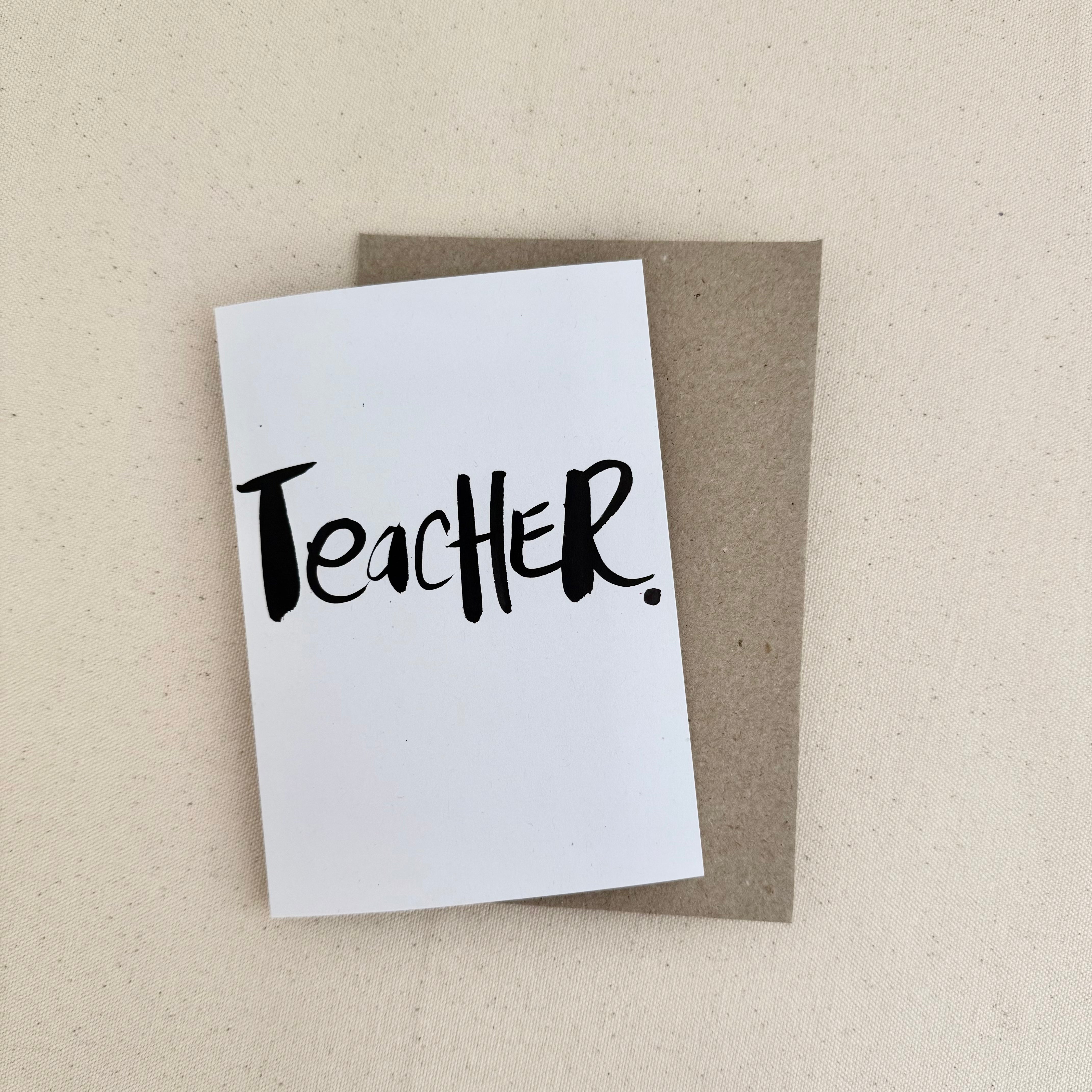 Teacher Card - Handkarma
