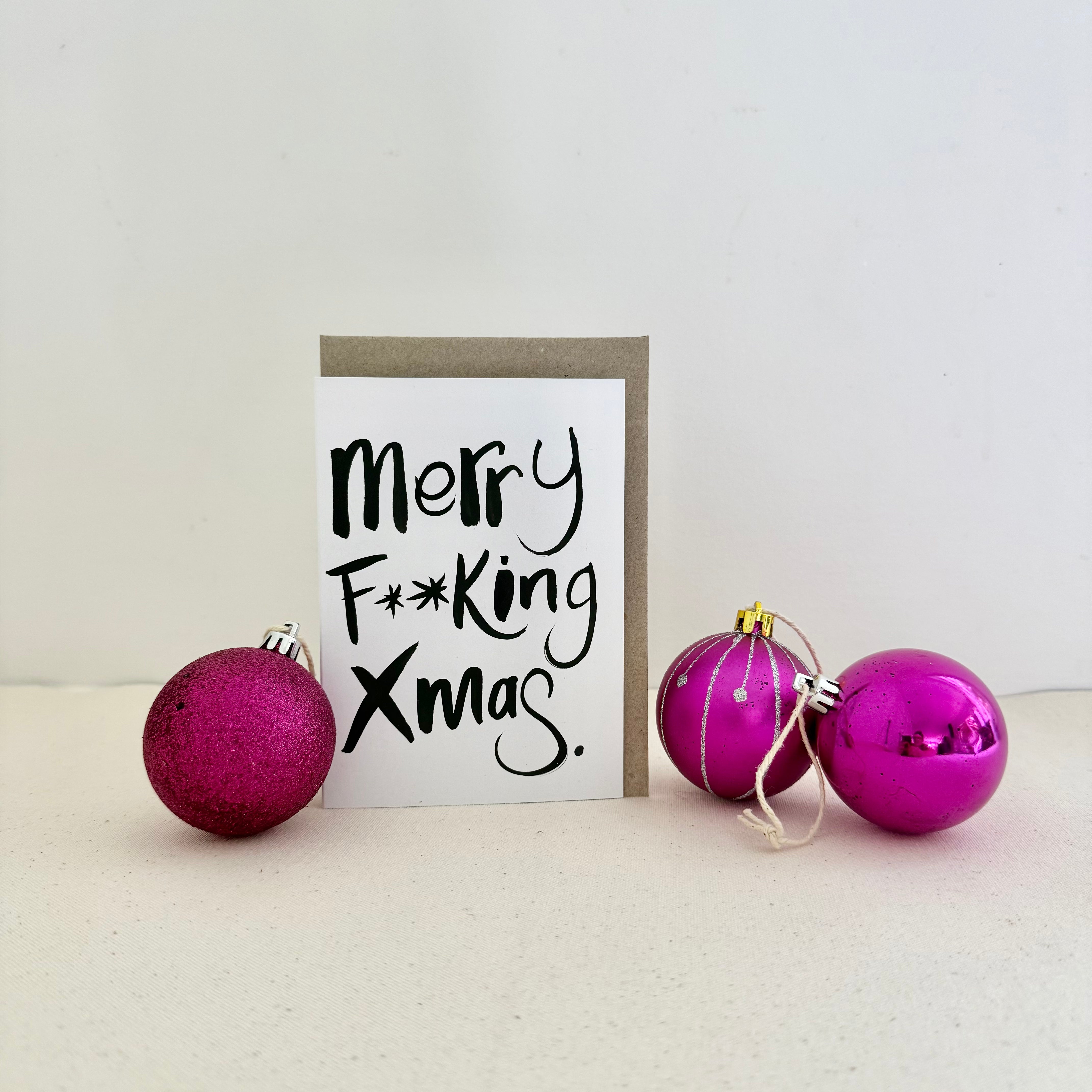 Merry F**king Christmas Card - Handkarma