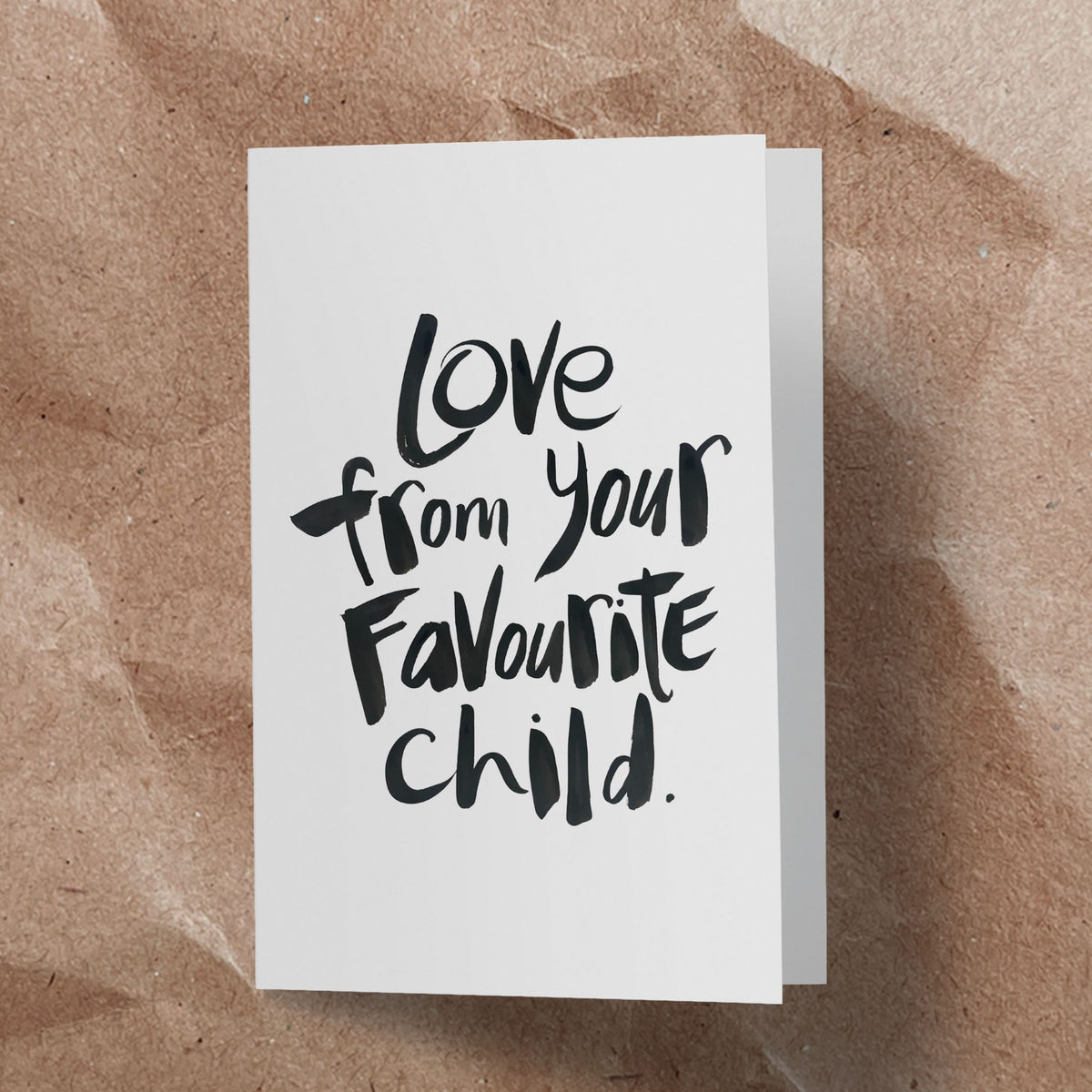Love from your favourite child Card - Handkarma