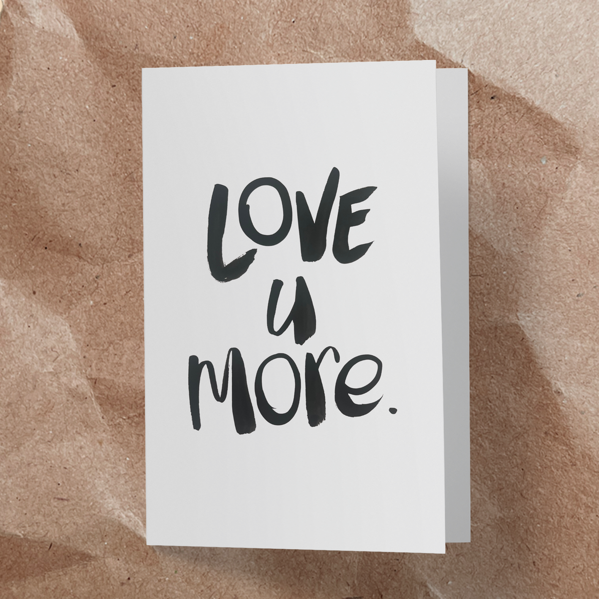 Love u more card - Handkarma