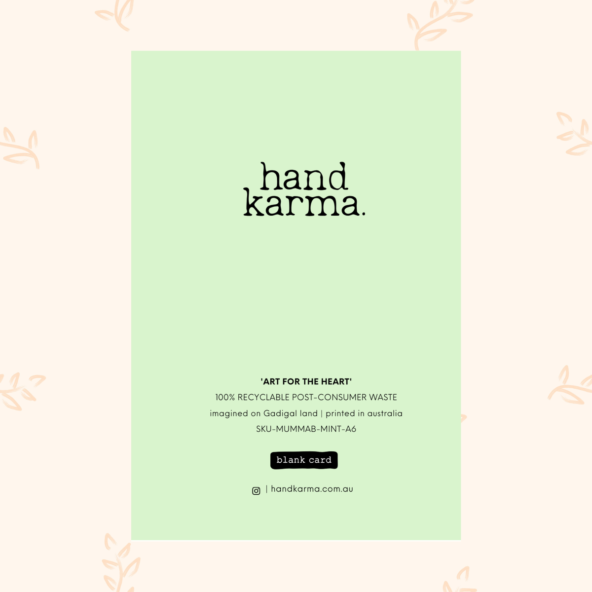 Mumma bear Card MINT - Handkarma