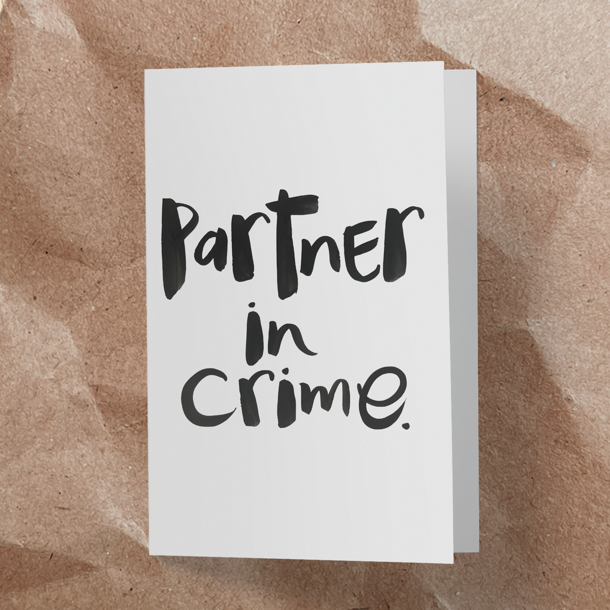 Partner in crime Card - Handkarma