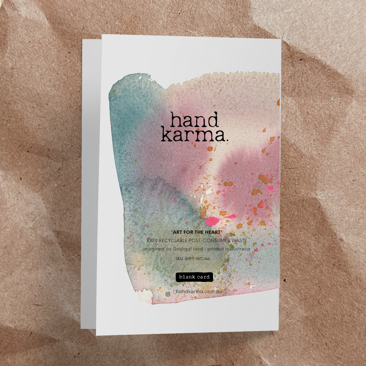 So happy for you watercolour Card - Handkarma