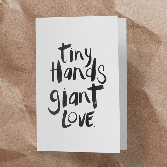 Tiny hands giant love.