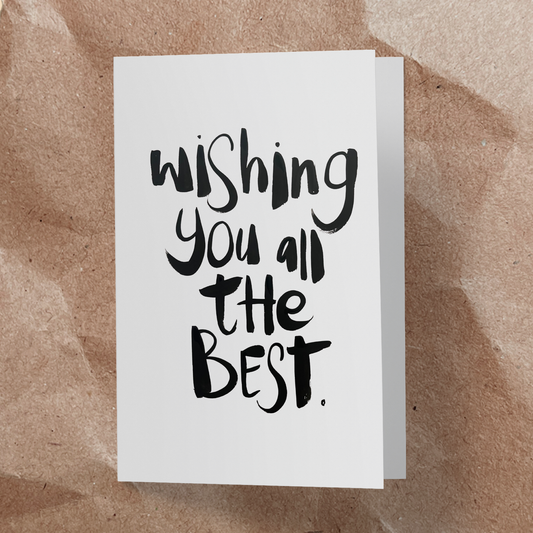 Wishing you all the best.