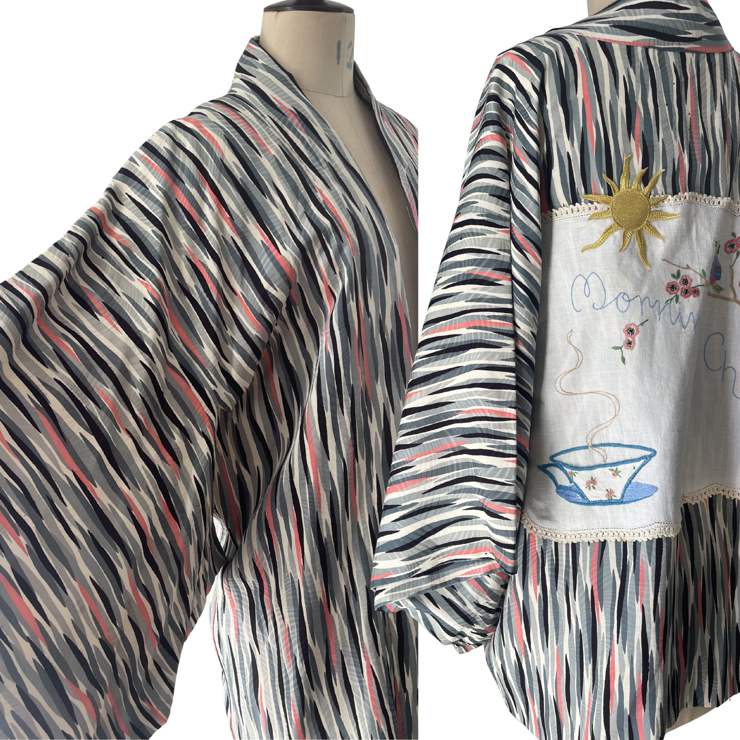 Kimono-Vintage upcycled.