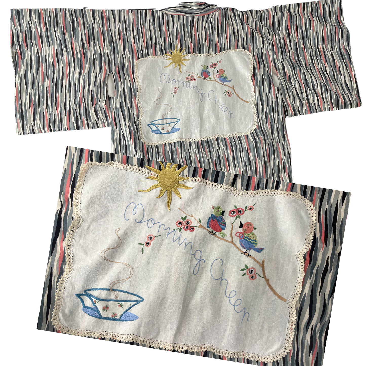 Kimono-Vintage upcycled.