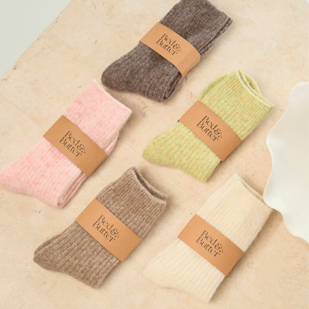 Bed & Butter Socks - Cream