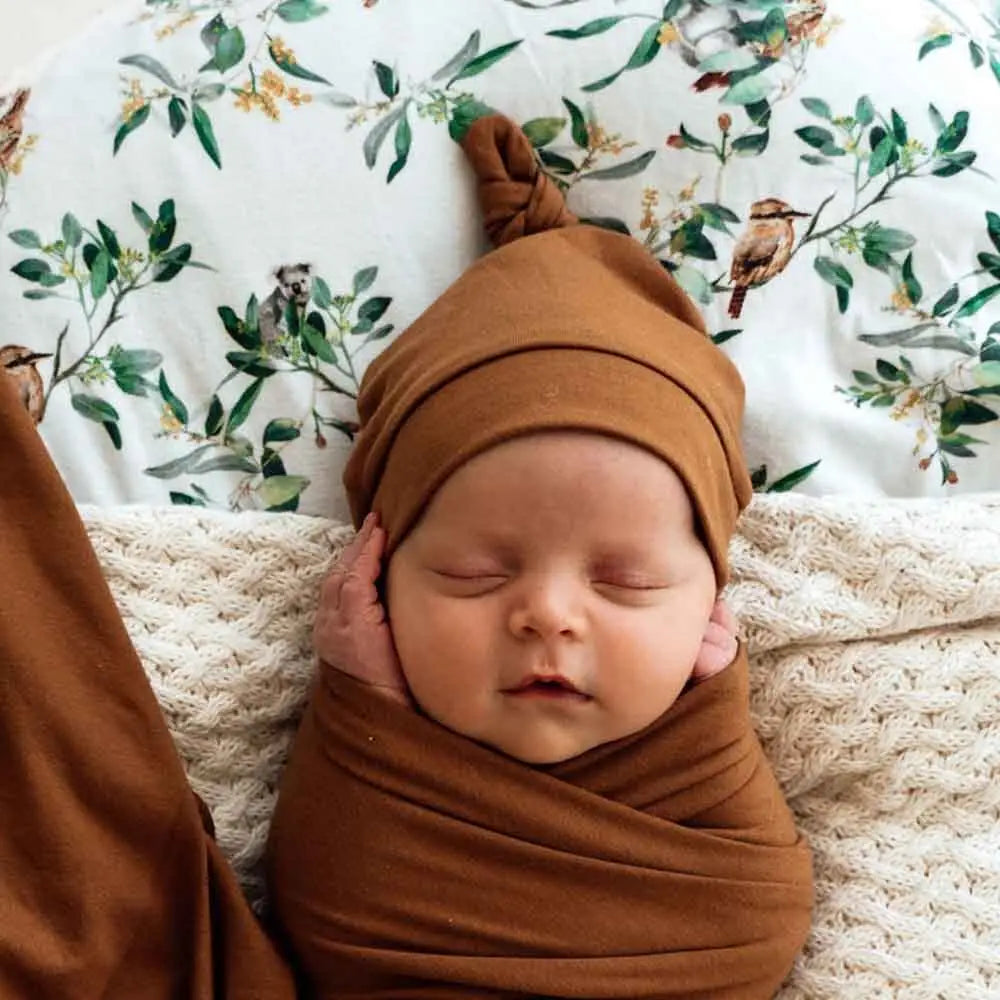 Baby Beanie Organic Cotton - Bronze