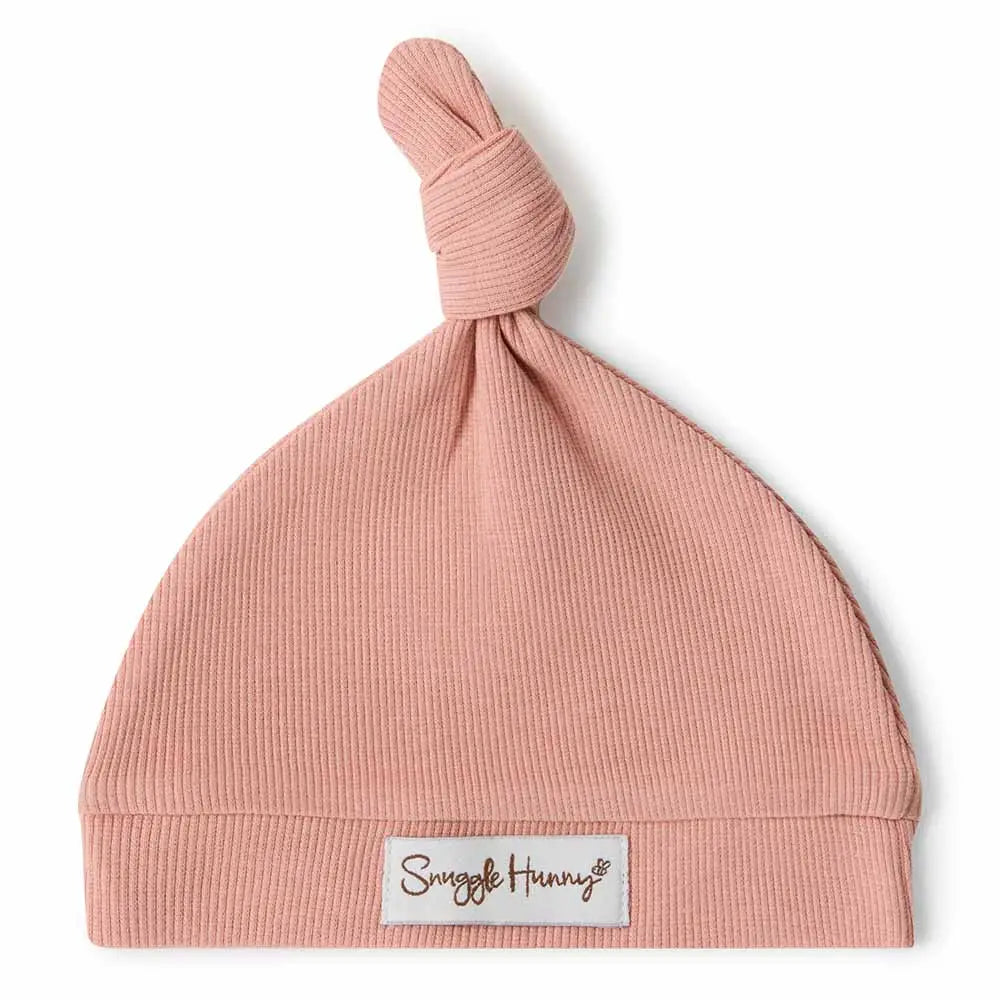 Baby Beanie Organic Cotton - Rose