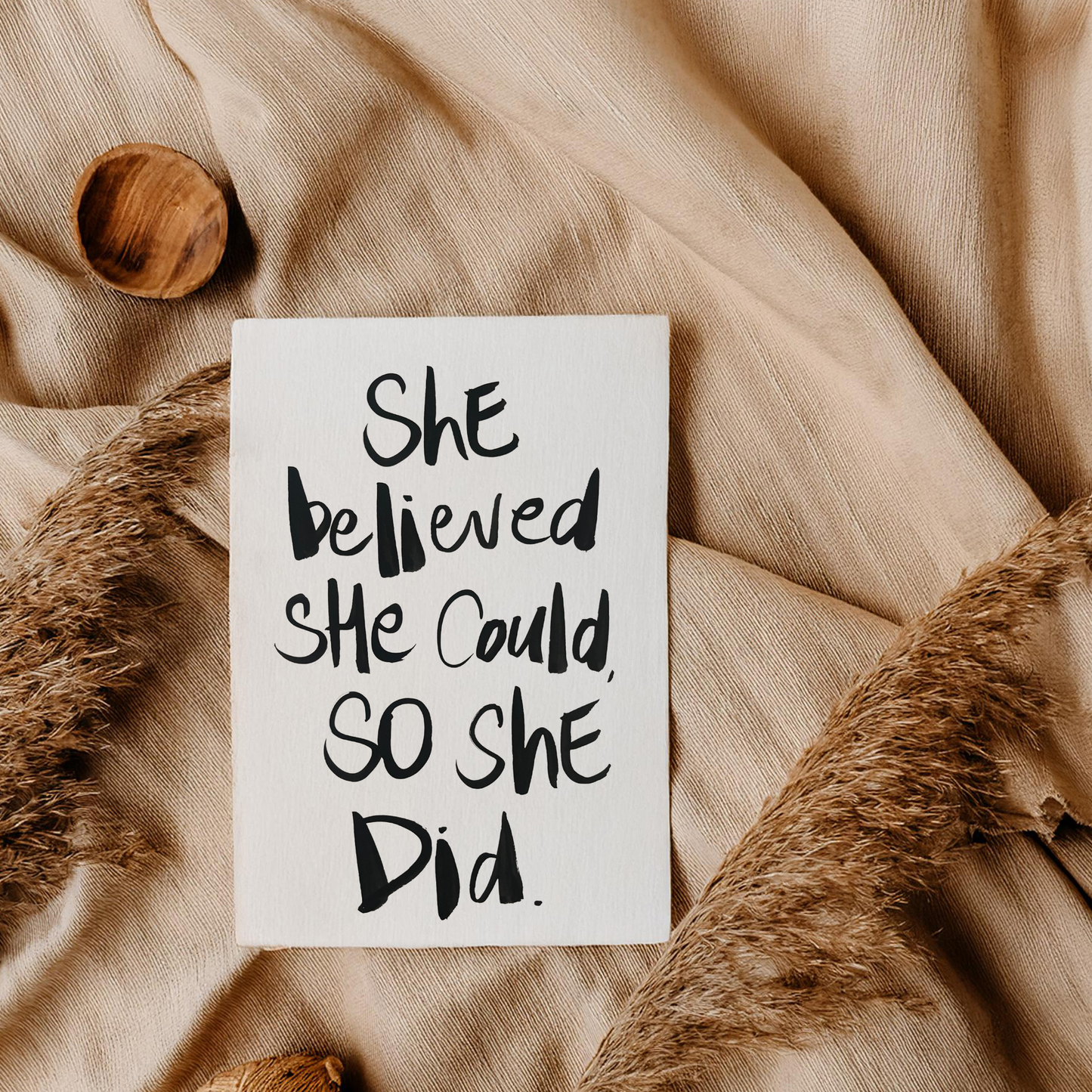 She belived she could so she did.