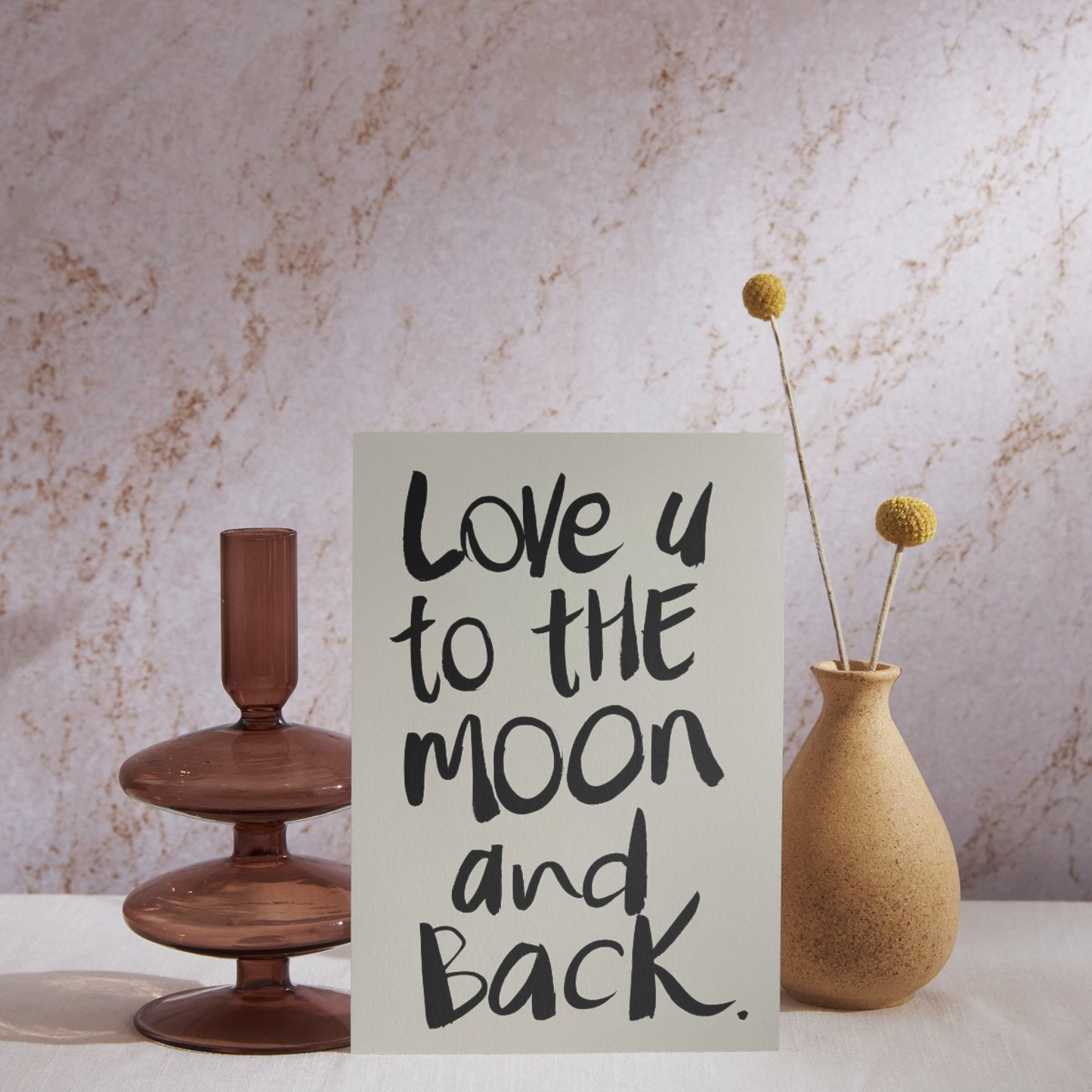 Love u to the moon and back.