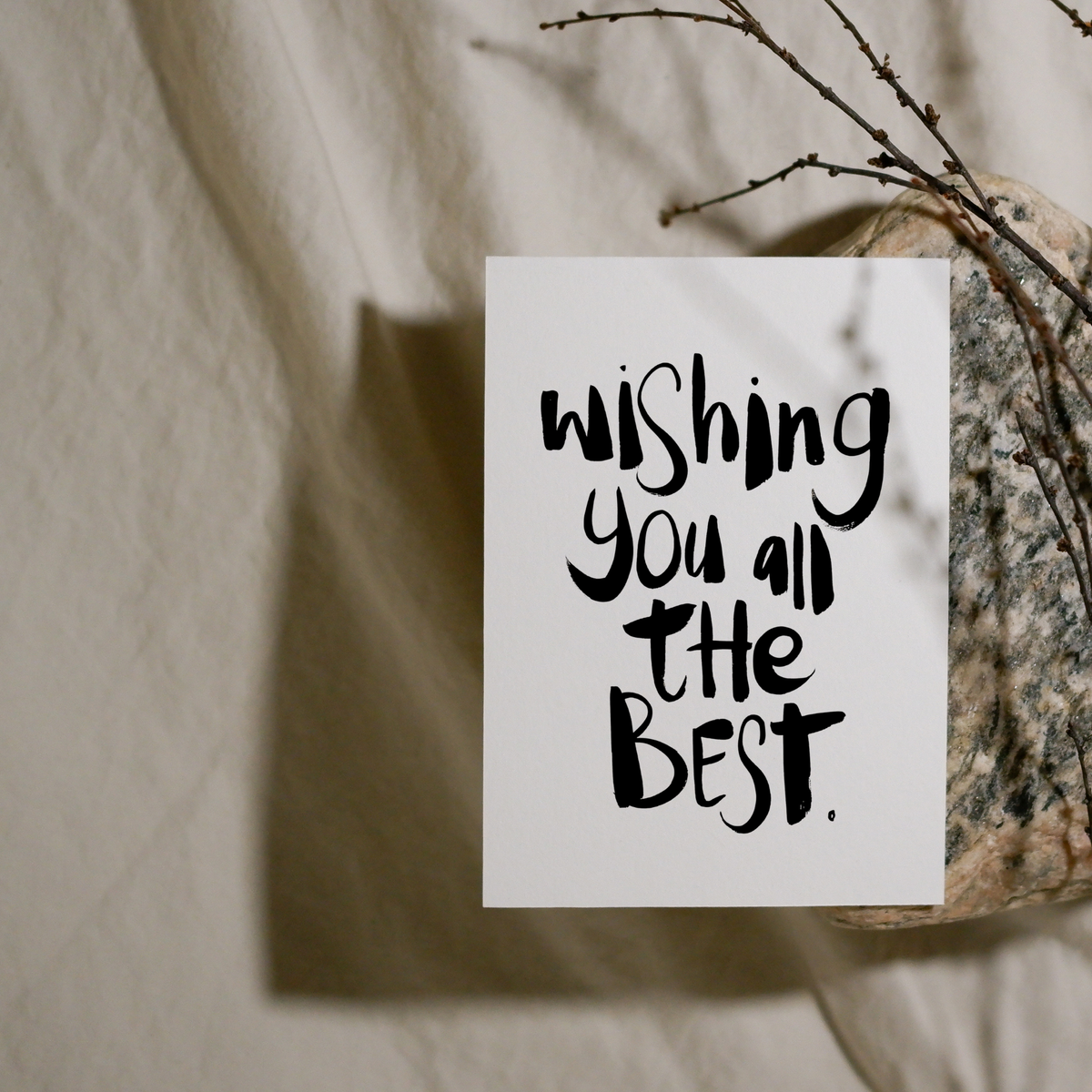 Wishing you all the best Card - Handkarma
