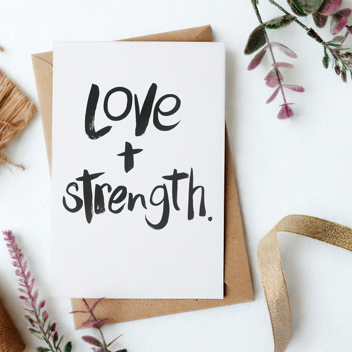 Love and strength Card - Handkarma