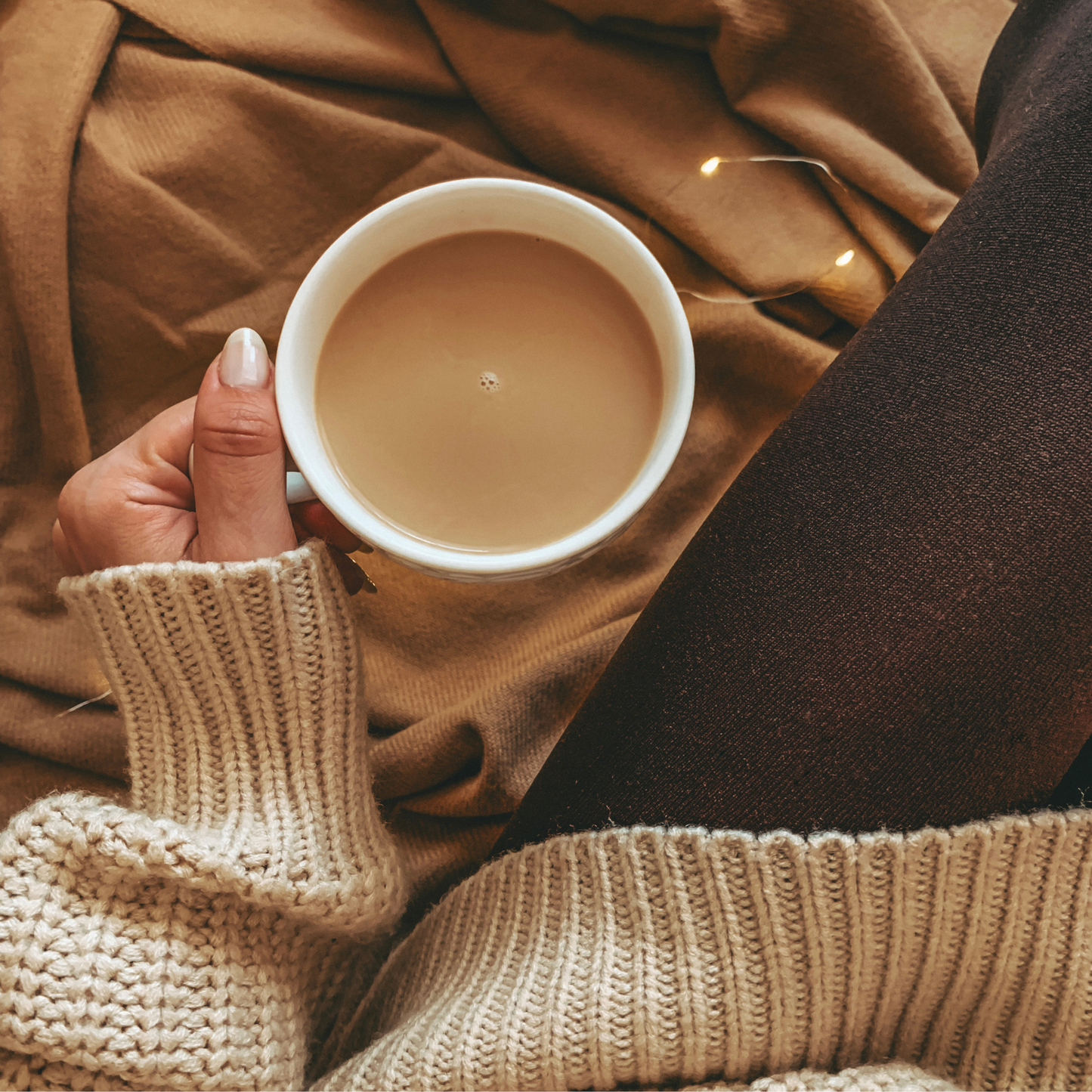 A friend and a cuppa, perfect blend.