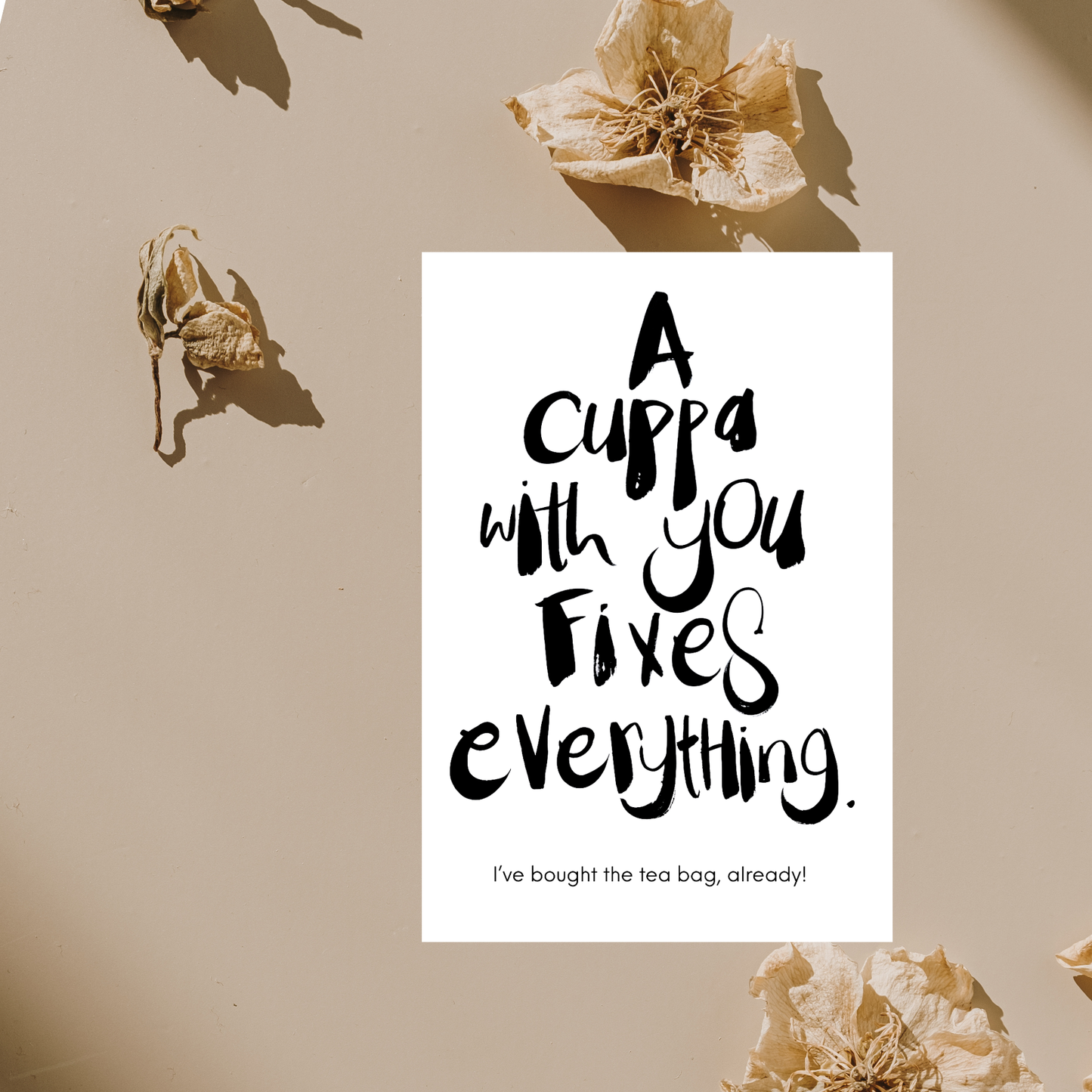 Tea and Kind Words Bundle- 6 Cards & Free Shipping