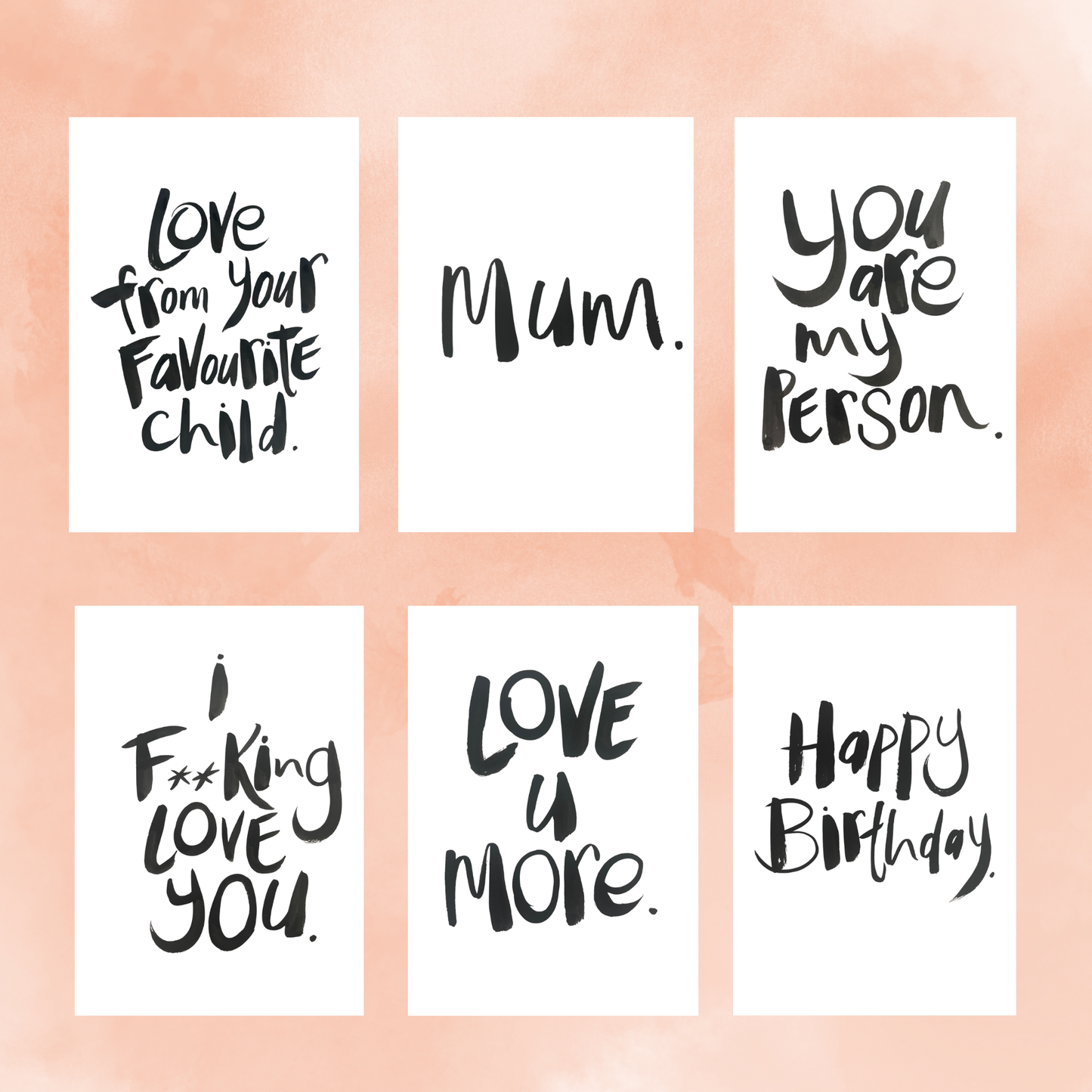 Women in your life - Bundle of 6